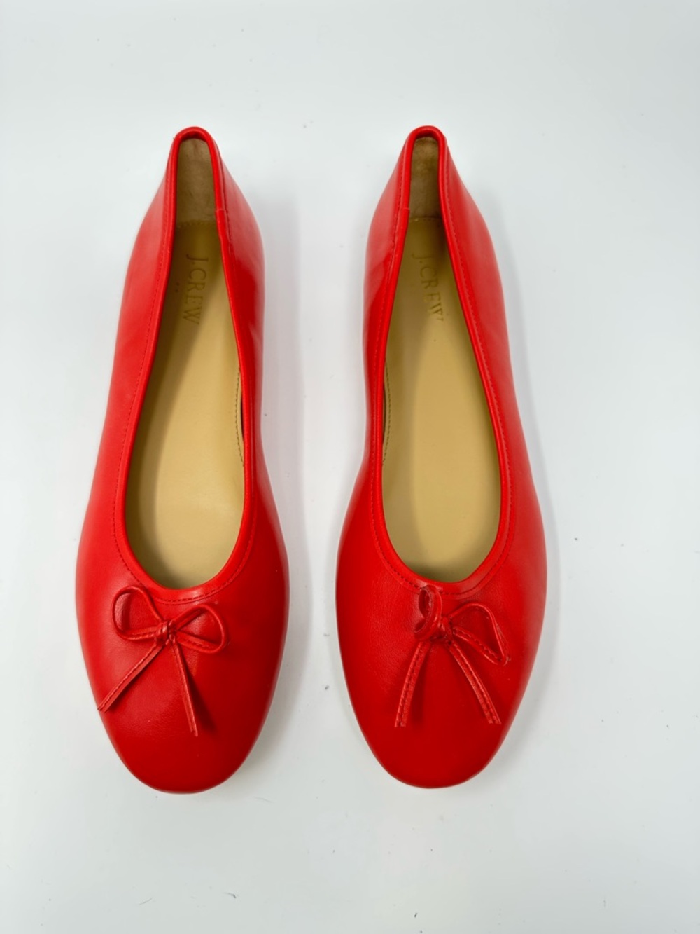 New J.Crew Andi Ballet Flats In Leather Women's 10 - Picture 6 of 13